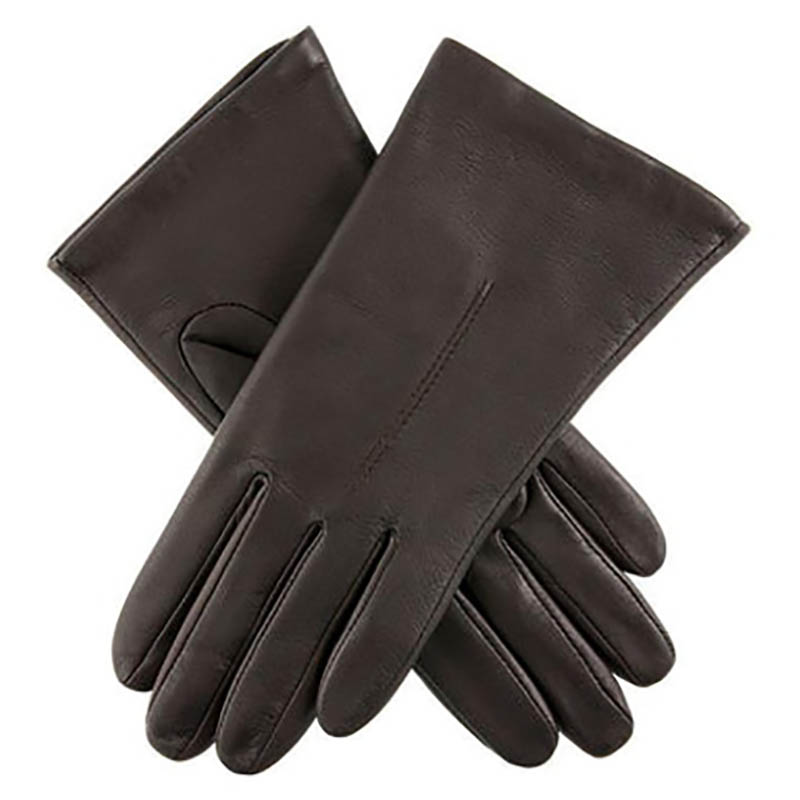 WOMENS SINGLE POINT FLEECE LINES LEATHERE GLOVES